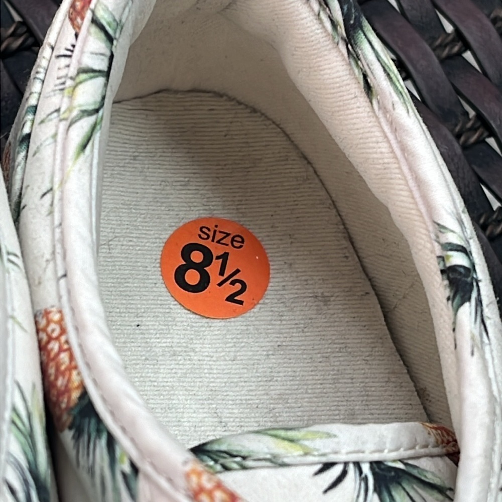 Womens VANS Era Pineapple Ivory Skateboarding Low Top Sneakers Shoes Size 8.5 - Picture 8 of 11